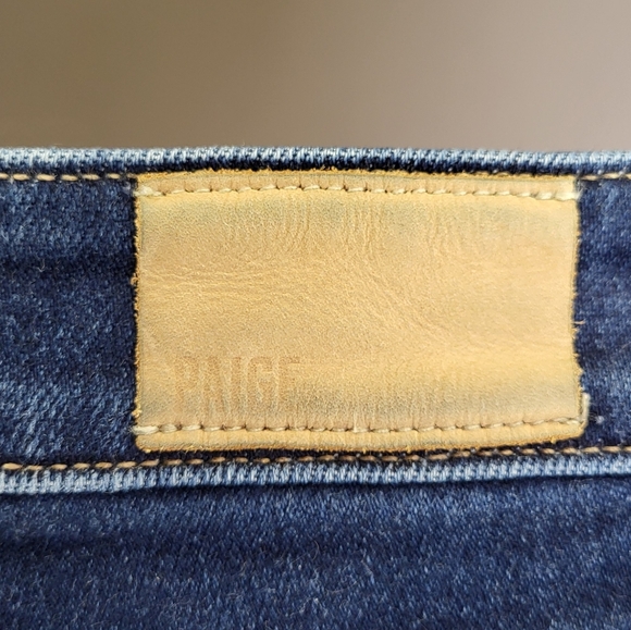 PAIGE Anessa Raw Hem Denim Jeans size 24 - Picture 7 of 7